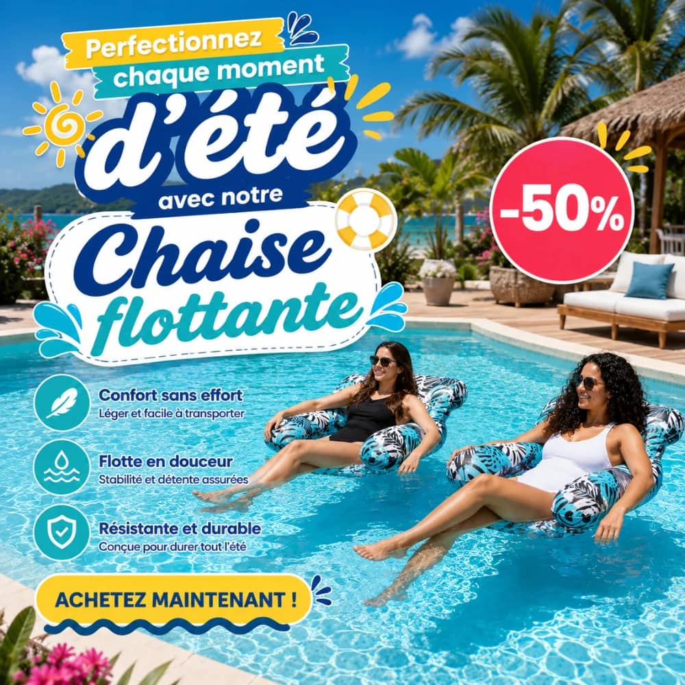Hamac Flottant façon Fauteuil à 3 Coussins Gonflables