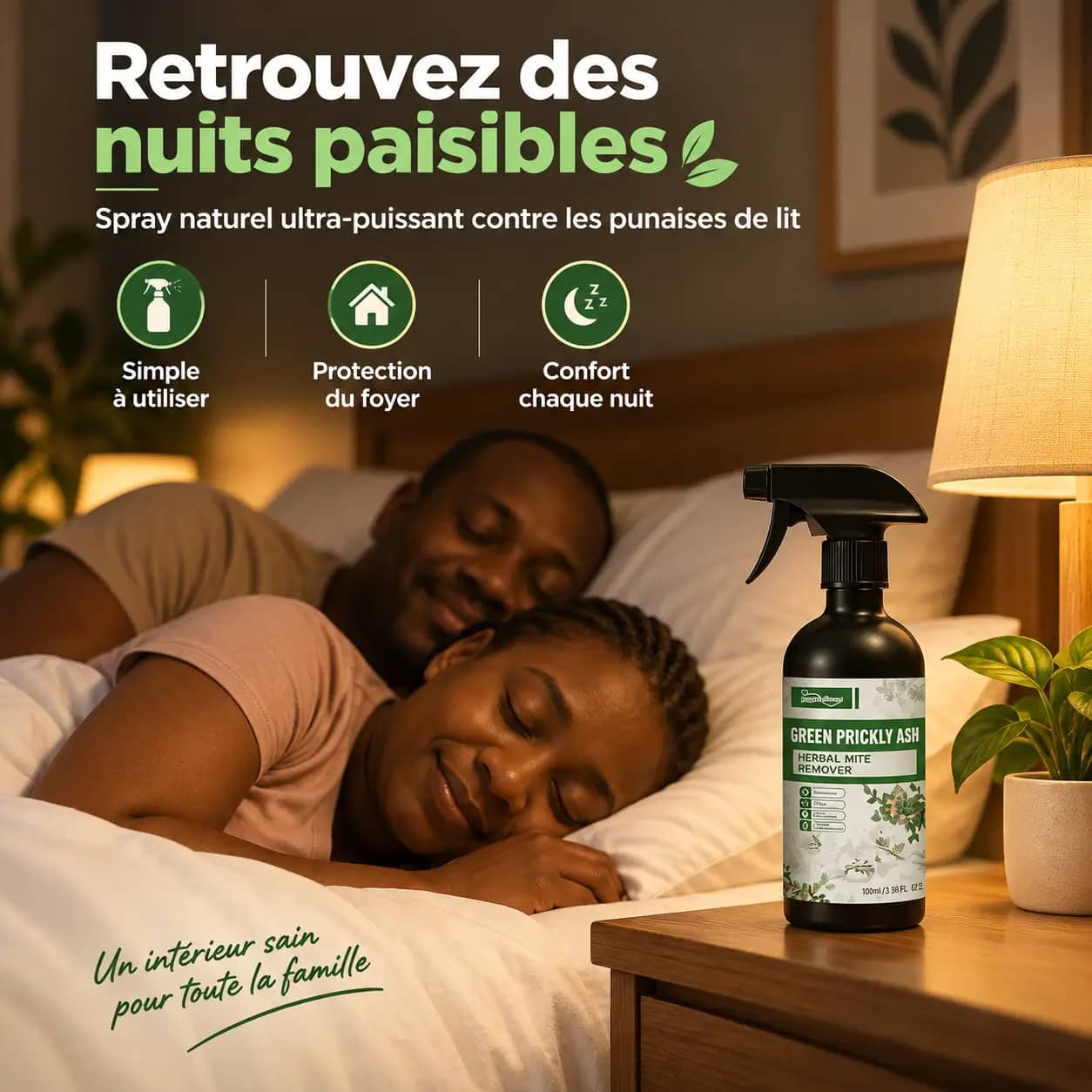 Stop Punaises Pro – Spray Naturel Ultra-Puissant pour Éliminer les Punaises de Lit, Protéger Votre Maison et Retrouver des Nuits Paisibles
