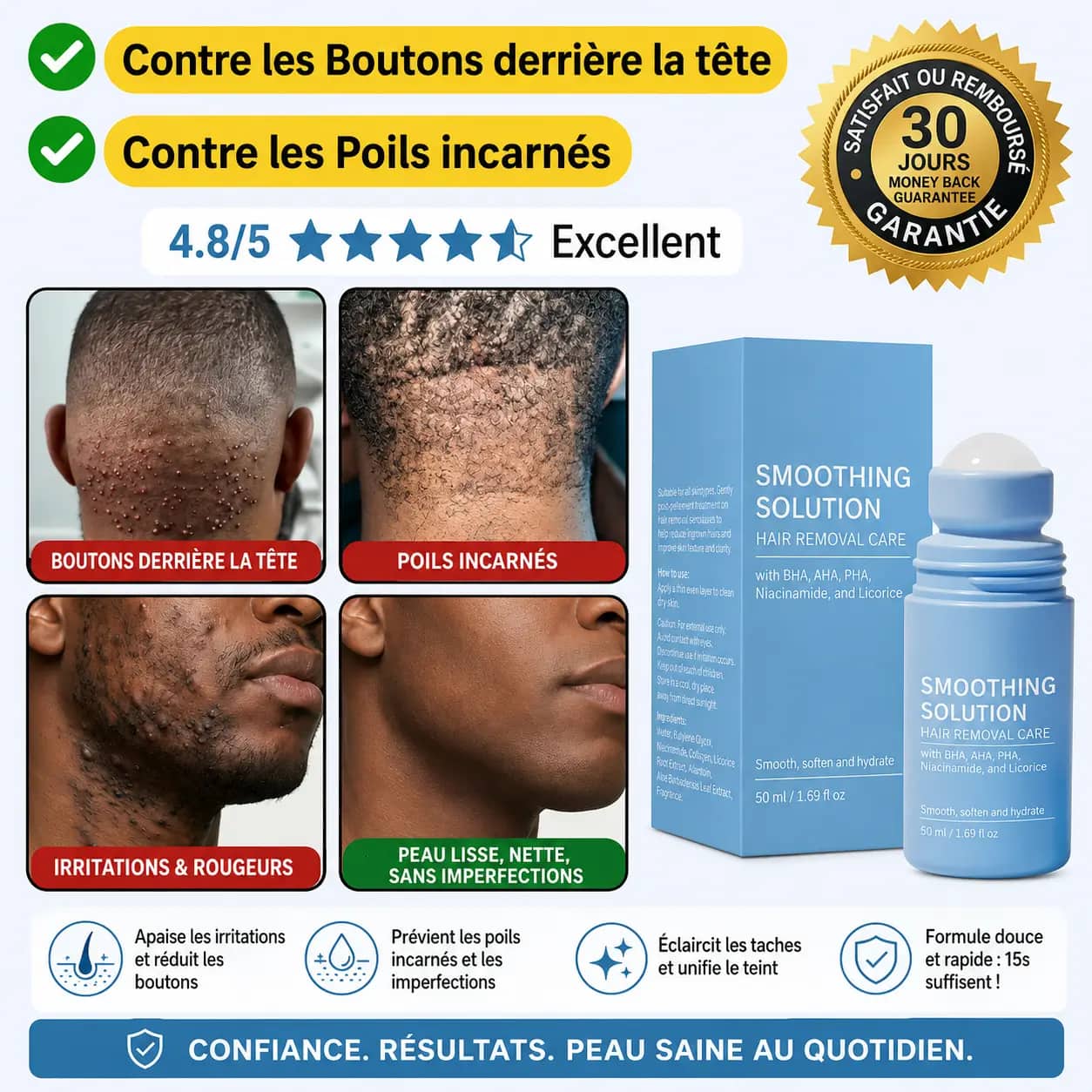 Sérum hydratant contre les boutons